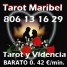 TAROT PROFECIONAL Maribel 806 13 16 29 SOLO 0. 42 €/min