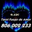 Tarot economico Fuego de Amor.: 806 002 233. 0.42€/min