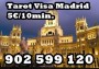 Tarot Visa economico: 902 599 120 . Desde 5€/10min. Tarot Madrid.