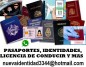Pasaporte identidad pase covid19 licencia de conducir etc